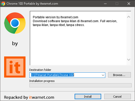 Chrome Portable Installation itwarnet.com